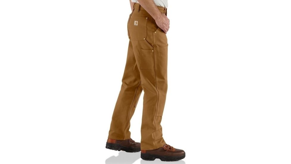 Carhartt Double-Front Work Dungaree - Mens, Carhartt Brown, 32 Inseam, 30 Waist, B01-BRN-32-30