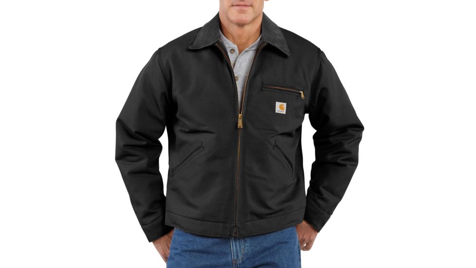 Carhartt Duck Detroit Jacket for Mens, Black, Large/Regular J001-BLK-REG-LRG