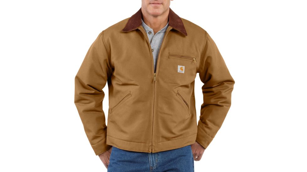 Carhartt Duck Detroit Jacket for Mens, Carhartt Brown, 2XL/Regular J001-BRN-REG-XXL