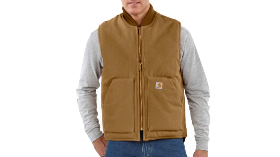 Carhartt Duck Vest for Mens, Carhartt Brown, Extra Large/Regular V01-BRN-REG-XLG