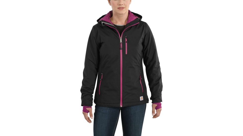 Carhartt Elmira Jacket for Womens, Black, Extra Small/Regular 101766-001-REG-XS