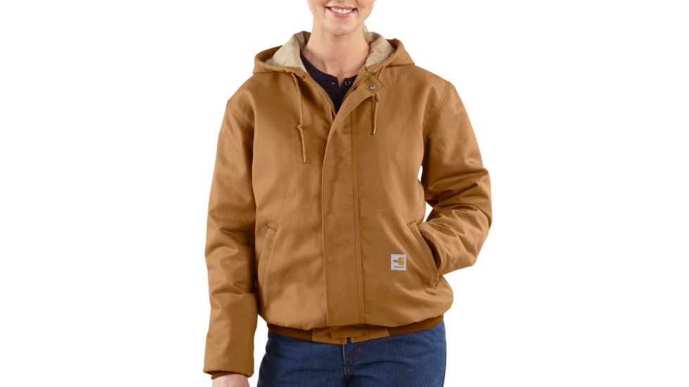 Carhartt Flame-Resistant Canvas Active Jacket, Carhartt Brown, Extra Small/Regular 101629-211-REG-XS