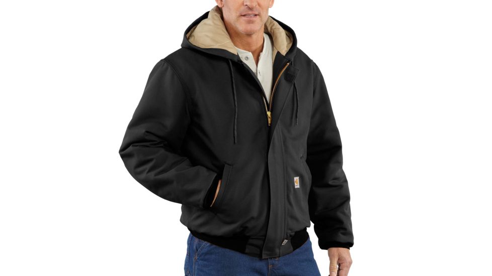 Carhartt Flame-Resistant Duck Active Jacket, Black, 2XL/Regular 101621-001-REG-2XL