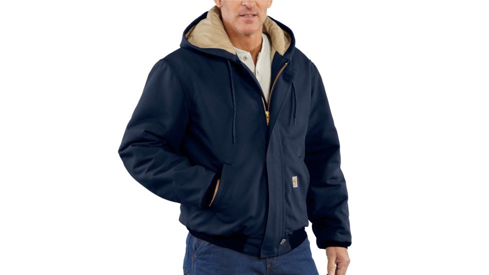 Carhartt Flame-Resistant Duck Active Jacket, Dark Navy, Extra Large/Regular 101621-410-REG-XL