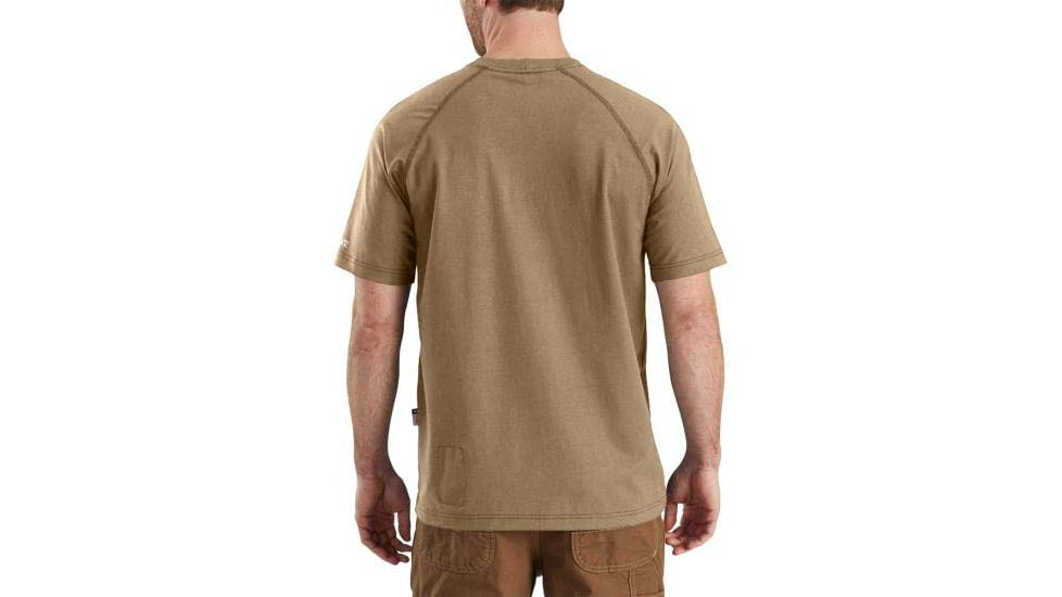 Carhartt Flame-Resistant Force Short Sleeve T-Shirt, Khaki, Medium/Regular, 102903-250-REG-M