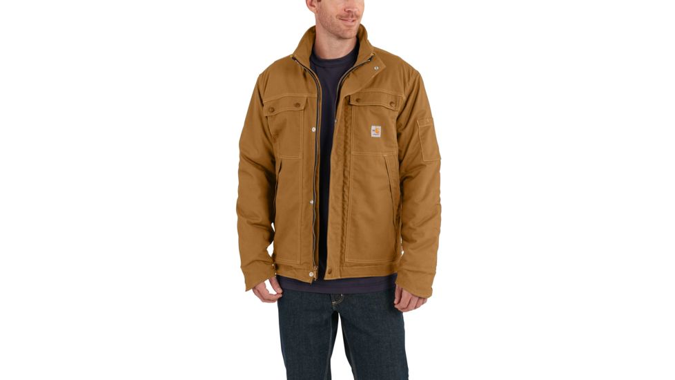 Carhartt Flame-Resistant Full Swing Quick Duck Coat - Men's, Carhartt Brown, Medium/Regular, 102182-211-REG-M