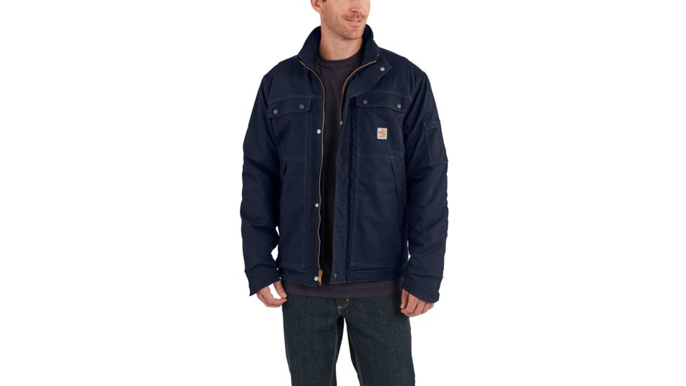 Carhartt Flame-Resistant Full Swing Quick Duck Coat - Men's, Dark Navy, 2XL/Regular, 102182-410-REG-2XL