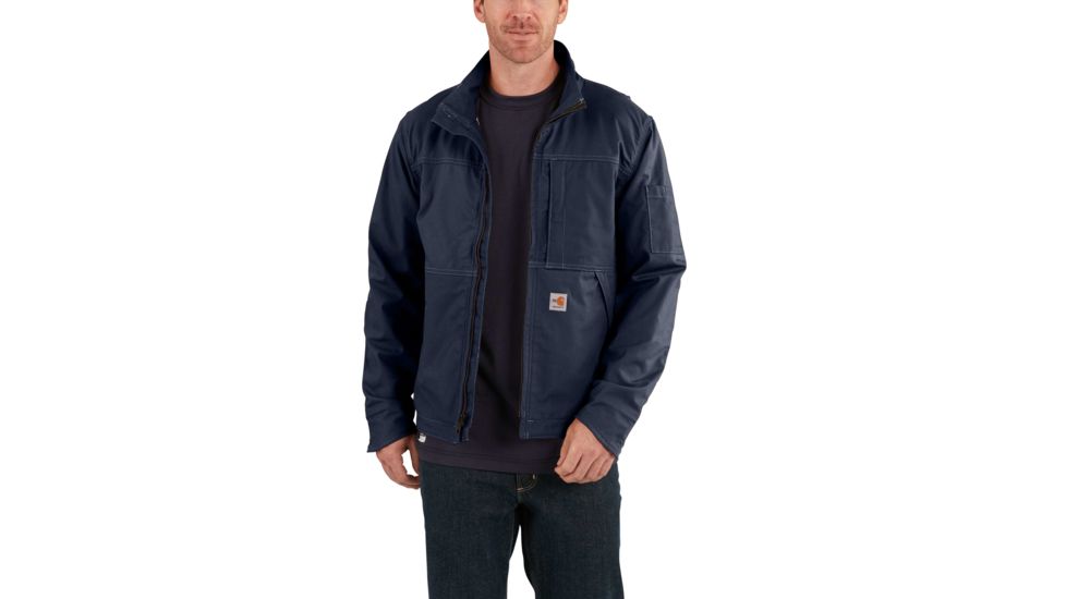 Carhartt Flame-Resistant Full Swing Quick Duck Jacket, Dark Navy, 2XL/Regular 102179-410-REG-2XL