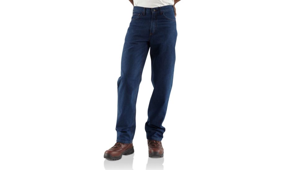 Carhartt Flame-Resistant Signature Denim Jean for Mens, Denim, 42/32 FRB100-DNM-32-42