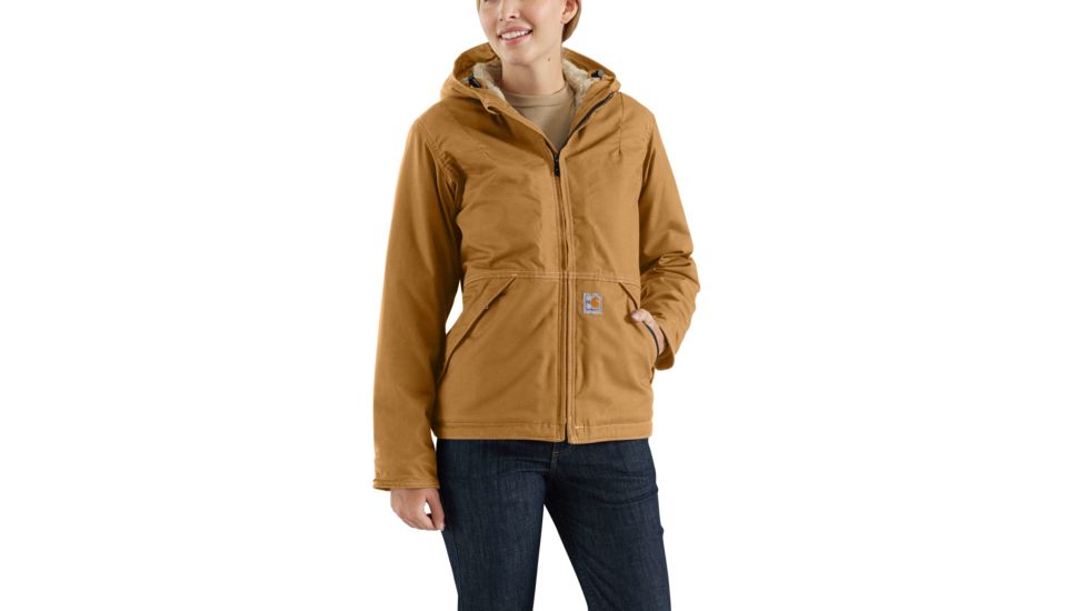 Carhartt Flame-Resistant Womens Full Swing Quick Duck Jacket, Carhartt Brown, Extra Small/Regular 102694-211-REG-XS