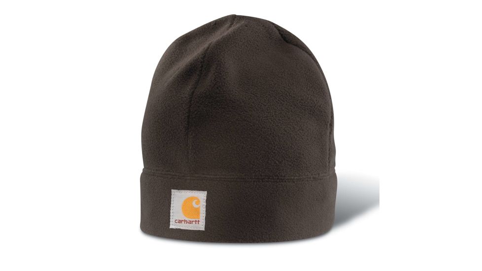 Carhartt Fleece Hat for Mens, Dark Brown, One Size Fits All A207-DKB-OFA