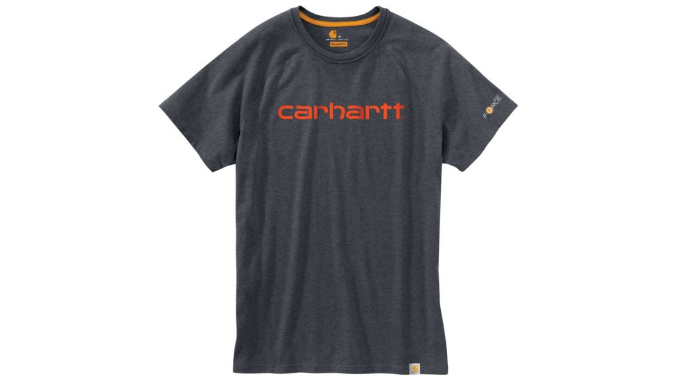 Carhartt Force Cotton Delmont Gphc Short Sleeve T Shirt - Mens, Granite Heather, L-REG 102549-020-REG-L