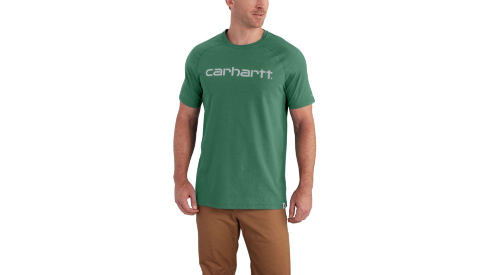 Carhartt Force Cotton Delmont Gphc Short Sleeve T Shirt - Mens, Botanical Heather, 2XL-REG 102549-313-REG-2XL
