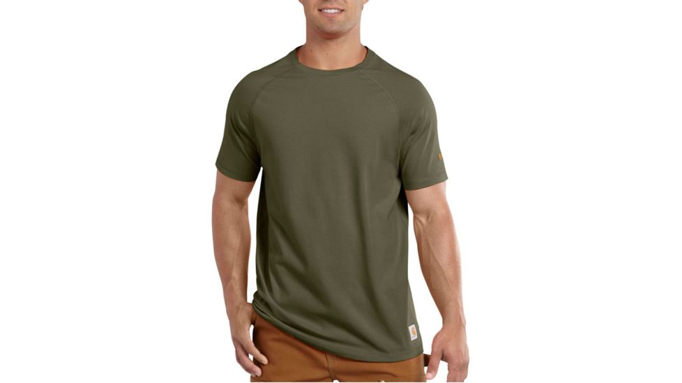 Carhartt Force Cotton Delmont Short Sleeve Shirt - Men's-Moss-Medium