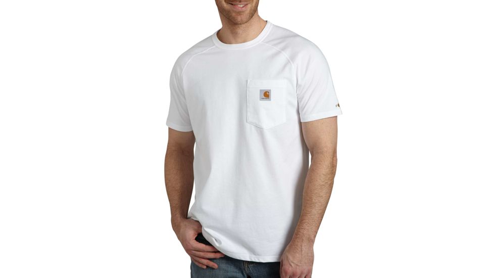Carhartt Force Cotton Delmont LS T-Shirt - Men's, White, 2XL, Regular, 100410-100-REG-2XL