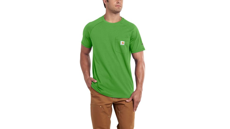 Carhartt Force Cotton Delmont LS T-Shirt - Men's, Foliage, Large, Regular, 100410-351-REG-L
