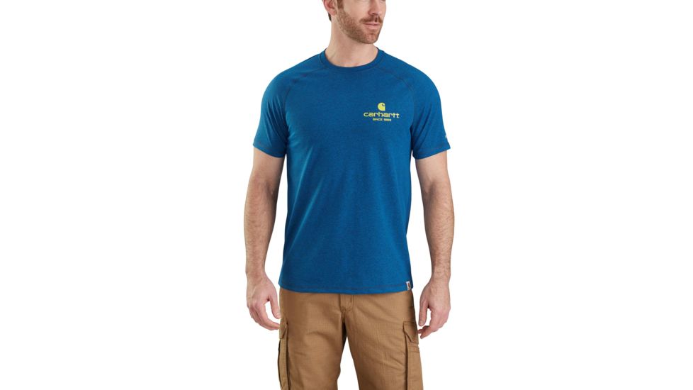 Carhartt Force Delmont 89 Graphic Short Sleeve T-shirt - Mens, Light Huron Heather, 2XL-REG 103184-446-REG-2XL