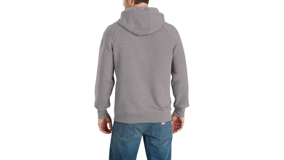 Carhartt Force Delmont Graphic Hooded Sweatshirt - Mens, Asphalt Heather/Gray, Large, Tall, 103453-085-TLL-L