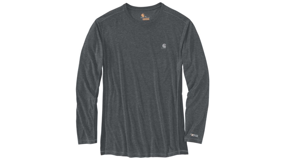 Carhartt Force Extremes Long Sleeve T-shirt - Mens, Shadow Heather/Shadow, L-REG 102998-083-REG-L