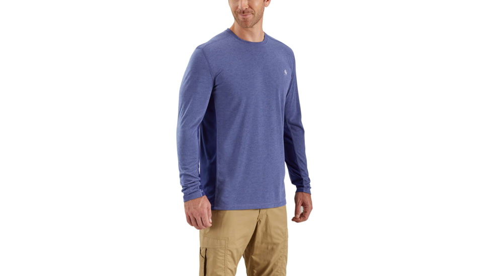 Carhartt Force Extremes Long Sleeve T-shirt - Mens, Blueprint Heather/Blueprint, 2XL-REG 102998-447-REG-2XL
