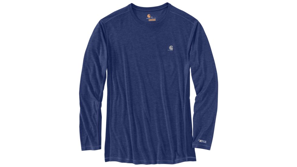 Carhartt Force Extremes Long Sleeve T-shirt - Mens, Blueprint Heather/Blueprint, 2XL-REG 102998-447-REG-2XL
