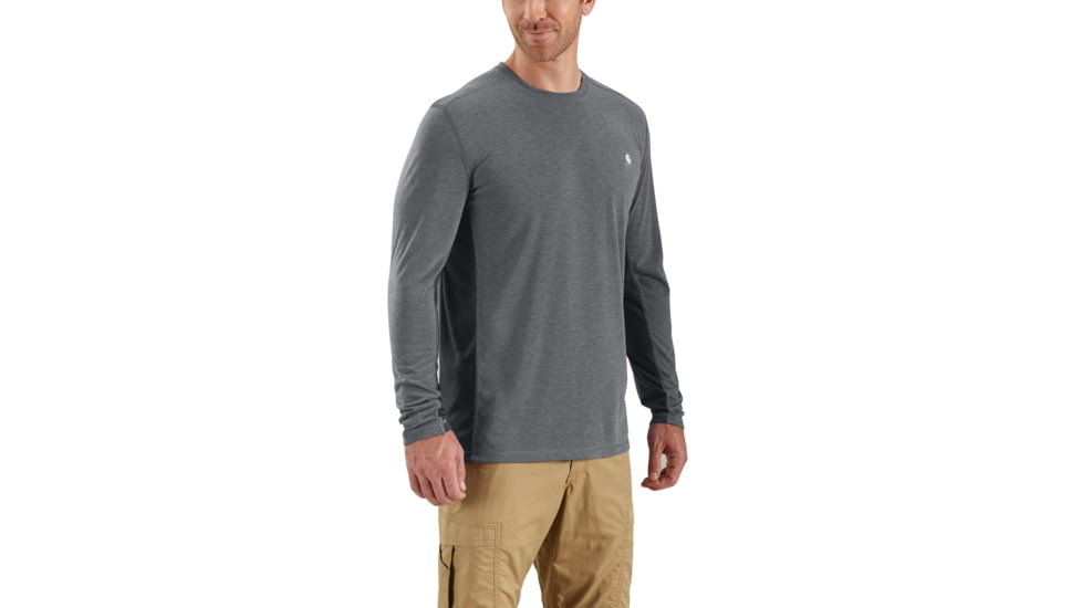 Carhartt Force Extremes Long Sleeve TShirt-Mens, Shadow Heather/Shadow, Small, Regular, 102998-083-REG-S