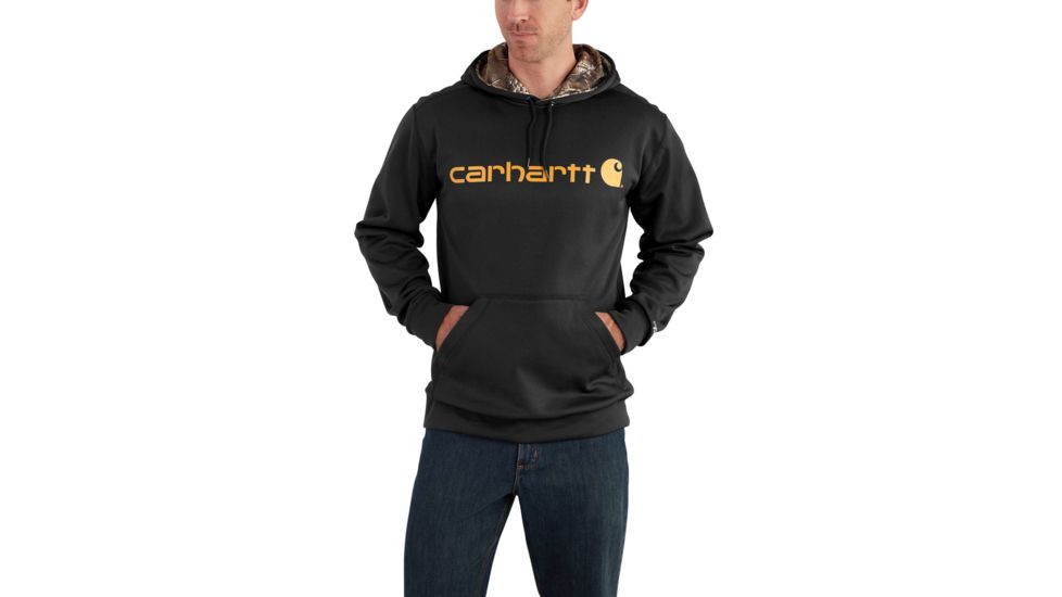 Carhartt Force Extremes Signture Graphic Hooded Sweatshirt for Mens, Black, Large/Regular 102314-001-REG-L