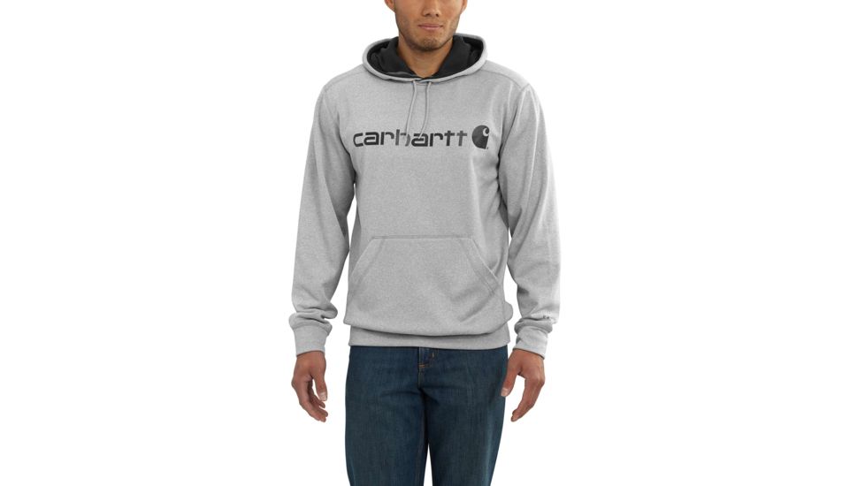Carhartt Force Extremes Signture Graphic Hooded Sweatshirt for Mens, Asphalt Heather, 2XL/Regular 102314-058-REG-2XL