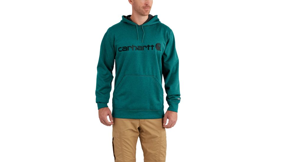 Carhartt Force Extremes Signture Graphic Hooded Sweatshirt for Mens, Everglade Heather, 2XL/Regular 102314-388-REG-2XL
