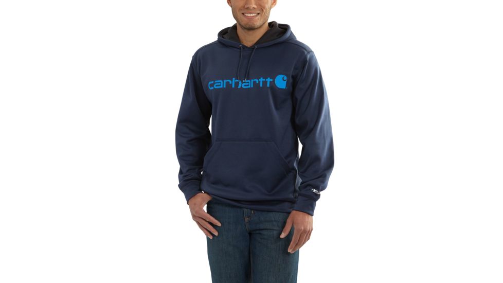 Carhartt Force Extremes Signture Graphic Hooded Sweatshirt for Mens, Navy, Small/Regular 102314-412-REG-S