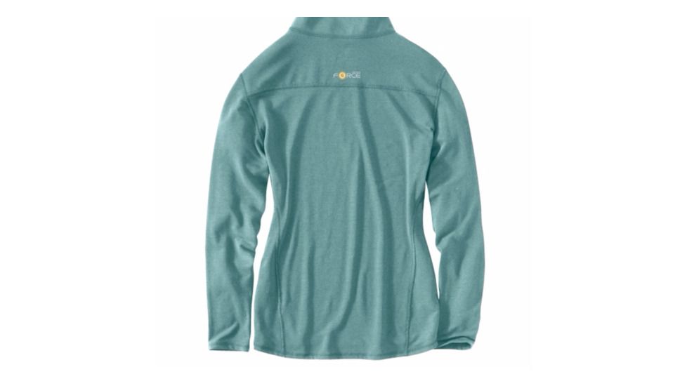 Force Quarter Zip Shirt - Womens-Coast Blue Heather-X-Small
