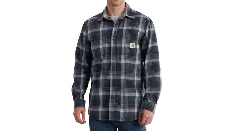 Carhartt Force Reydell Long-Sleeve Shirt - Men's-Navy-Large