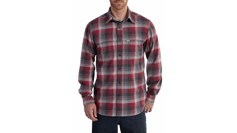Force Reydell Long Sleeve Shirt - Mens-Dark Crimson-X-Large