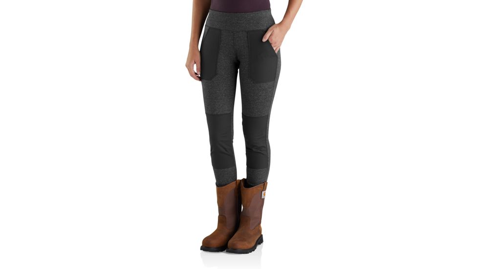 Carhartt Force Utility Legging - Womens, Black Heather, Large, Regular, 102482-013-REG-L