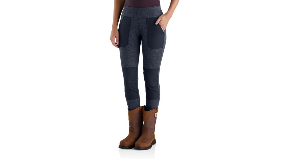 Carhartt Force Utility Legging - Womens, Navy Heather/Navy, Extra Small, Tall, 102482-979-TLL-XS