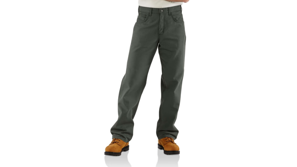 Carhartt FR Canvas Pant-Personal Protective, Moss, 48-36, FRB159-MOS-36-48