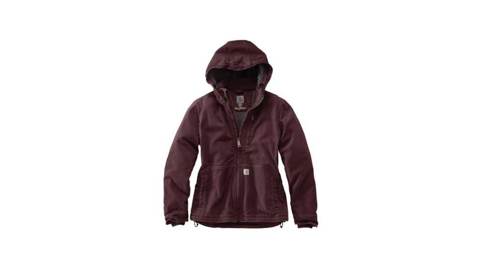 Carhartt Full Swing Caldwell Stretch Sandstone Jacket - Womens, Deep Wine/Shadow, L, 102248-633-REG-L