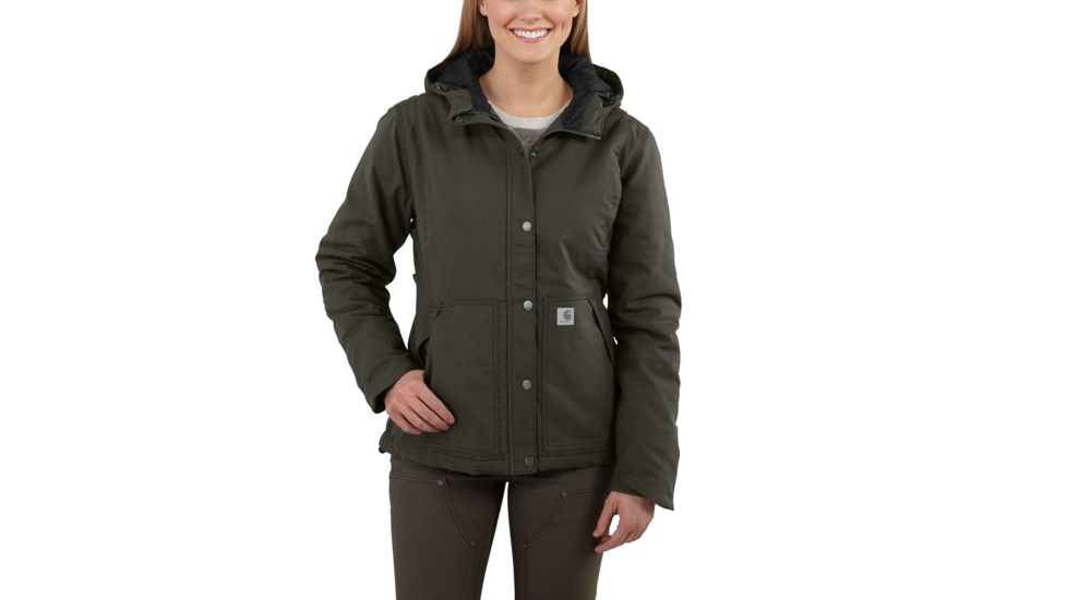 Carhartt Full Swing Cryder Stretch QD Jacket - Women's, Olive, Large, Regular, 102246-307-REG-L
