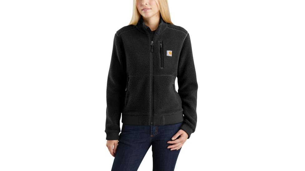 Carhartt High Pile Fleece Jacket - Womens, Black, Extra Small, 103913-BLK-REG-XS