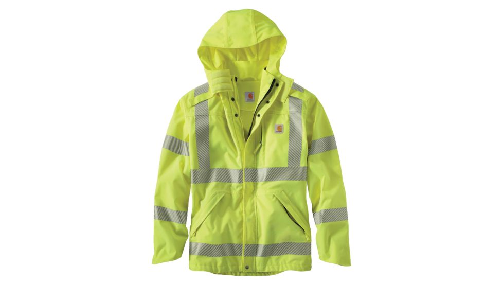 Carhartt High-Visibilty Class 3 Waterproof Jacket, Brite Lime, Extra Large/Regular 100499-323-REG-XL