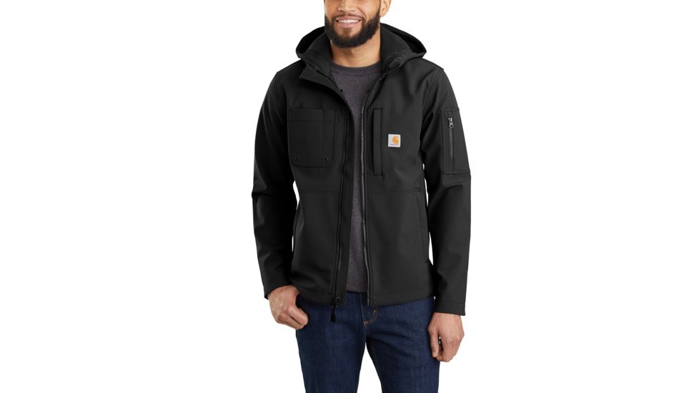 Carhartt Hooded Rough Cut Jacket - Mens, Black, Small, 103829-BLK-REG-S