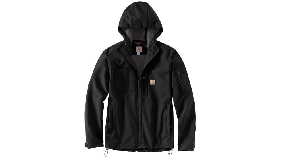 Carhartt Hooded Rough Cut Jacket - Mens, Black, Small, 103829-BLK-REG-S