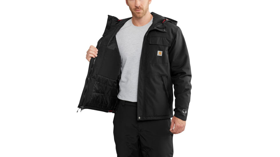 Carhartt Insulated Shoreline Jacket - Men's, Black, 3XL, Tall, 102702-001-TLL-3XL
