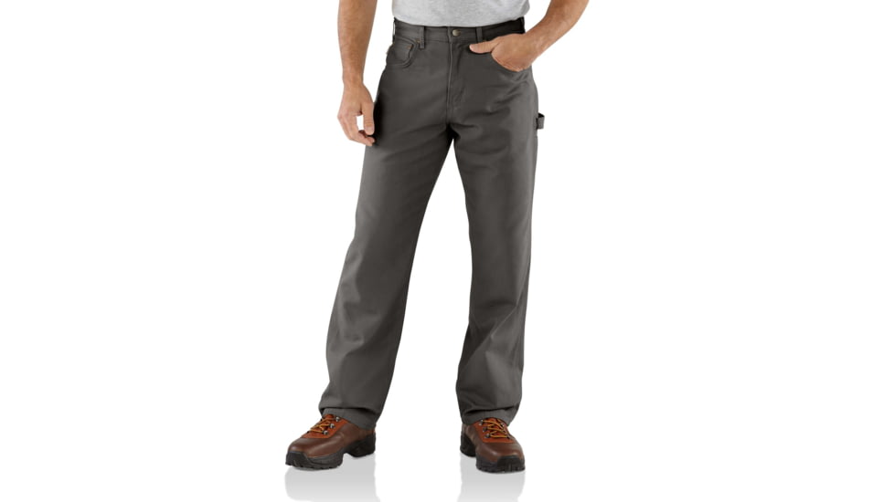 Carhartt Loose Fit Canvas Carpenter Five Pocket-Mens, Charcoal, 28-30, B159-CHR-30-28