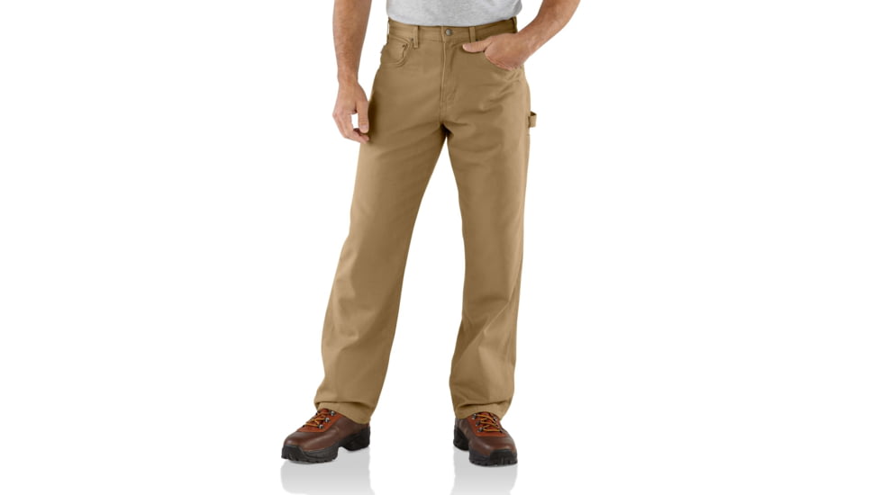 Carhartt Loose Fit Canvas Carpenter Five Pocket-Mens, Golden Khaki, 28-30, B159-GKH-30-28