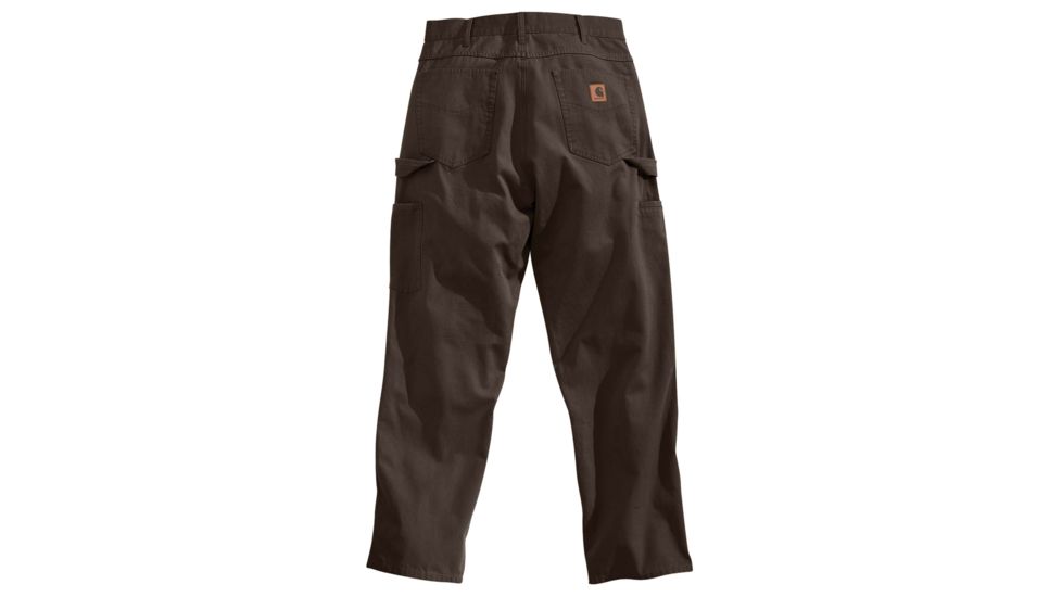 Carhartt Loose Fit Canvas Carpenter Five Pocket Pants - Mens, Dark Brown, 35 Waist, 32 Inseam B159-DKB-32-35