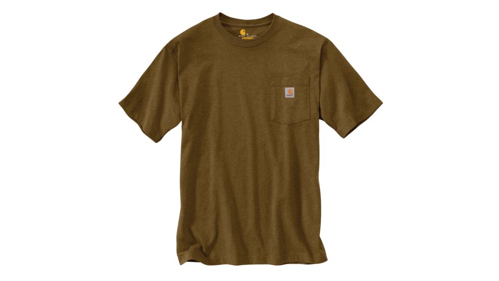 Carhartt Workwear Pocket T-Shirt - Men's, Oiled Walnut Heather, Large, Regular, K87-B00REGLRGA