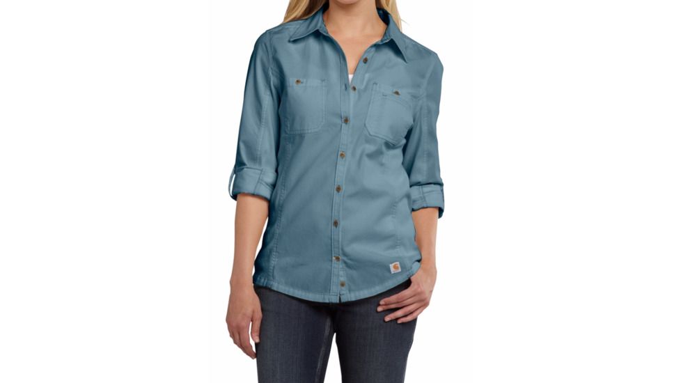Carhartt Minot Shirt - Women's-Slate Blue-Large