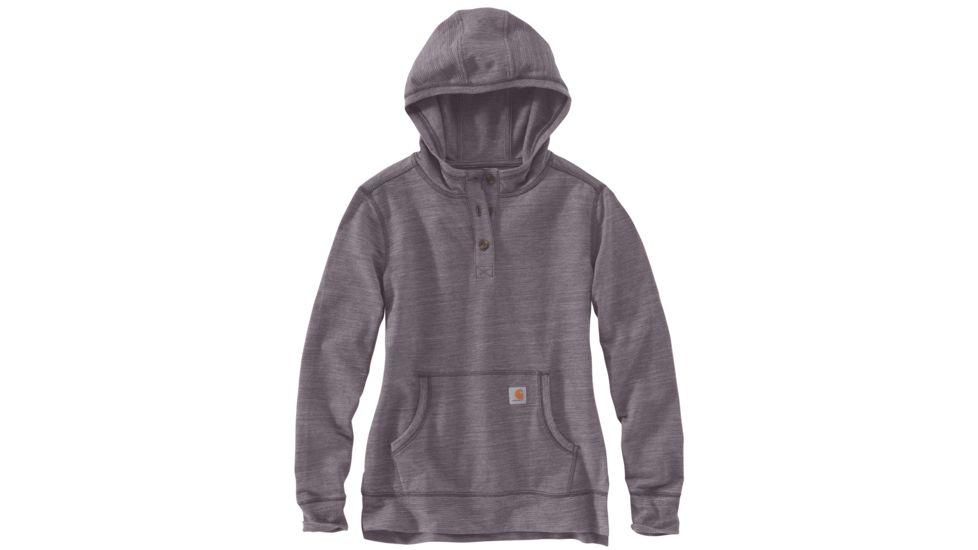 Carhartt Norwalk Hoodie - Womens, Dark Sparrow Space Dye, XL-REG 103061-548-REG-XL