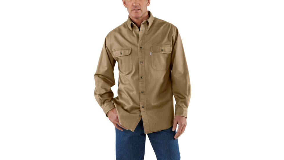 Carhartt Oakman Work Shirt for Mens, Cottonwood, 2XL/Regular S09-266-REG-XXL